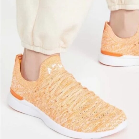 Free People APL × Techloom Wave Sneakers In Orange Slice SZ 10 LIKE NEW! - Picture 1 of 11
